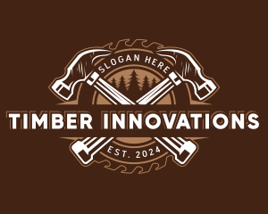 Woodwork Hammer Saw logo