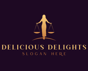 Woman Legal Justice Scale logo