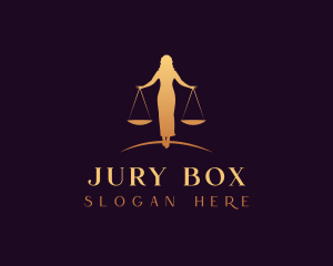 Woman Legal Justice Scale logo