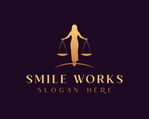 Woman Legal Justice Scale logo