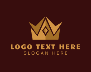 Golden Crown Pageant logo design