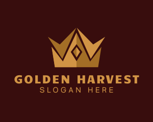 Golden Crown Pageant logo design