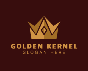 Golden Crown Pageant logo design