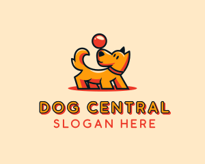 Puppy Dog Ball logo design