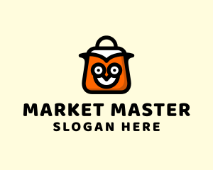 Owl Market Bag  logo design