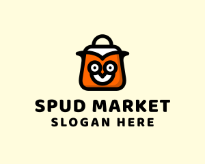 Owl Market Bag  logo design