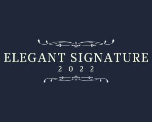 Elegant Luxury Wordmark logo design