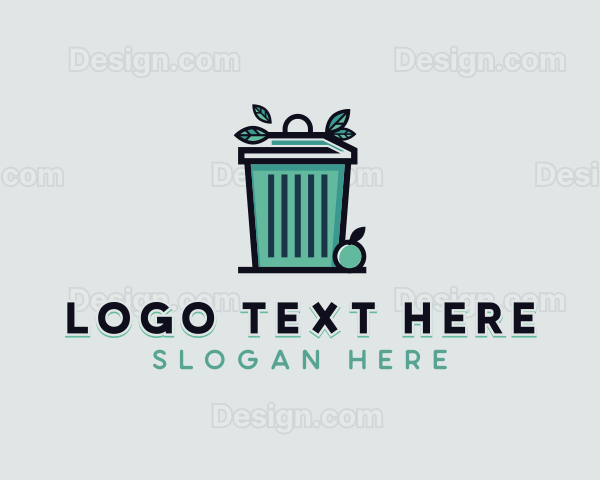 Garbage Trash Disposal Logo