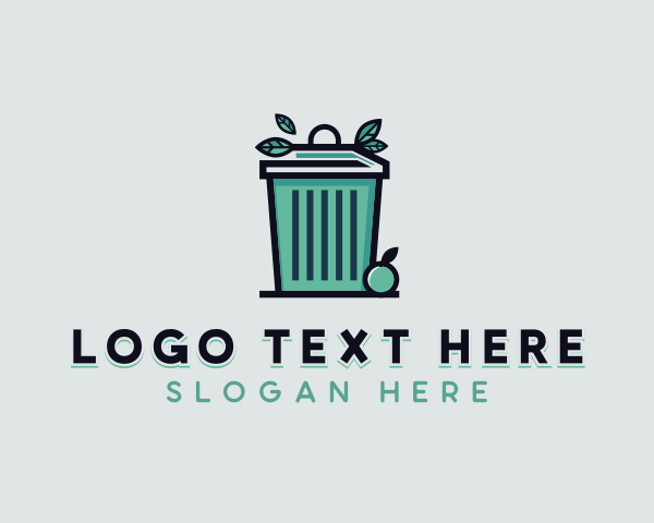 Trash Bin logo example 4