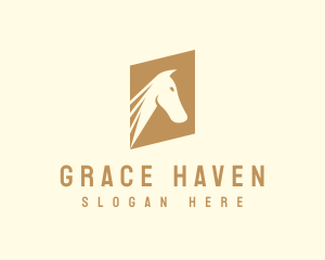 Stallion Horse Equestrian Logo