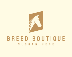 Stallion Horse Equestrian logo design