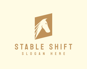 Stallion Horse Equestrian logo design