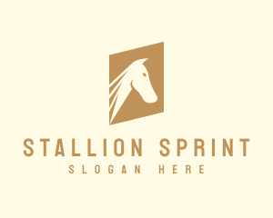 Stallion Horse Equestrian logo design