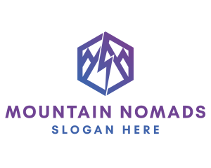  Mountain Thunderbolt Energy logo design