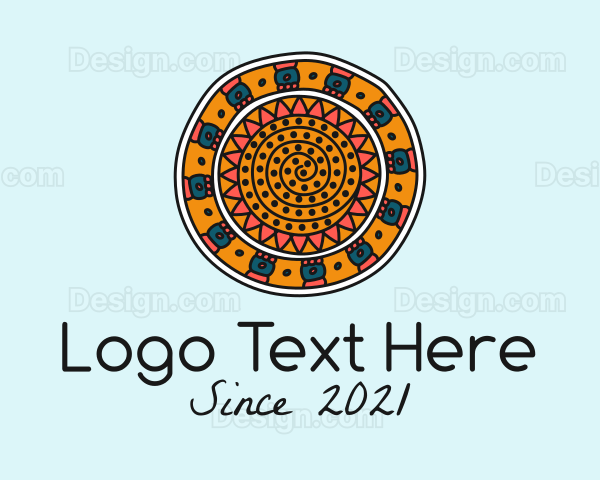 Mexican Traditional Pattern Logo