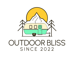 Vacation Adventure Campervan logo design