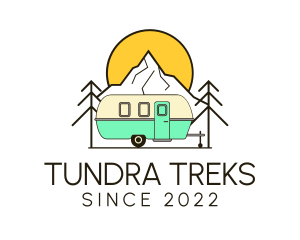 Vacation Adventure Campervan logo design