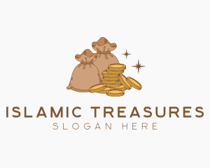 Gold Coin Sack logo design