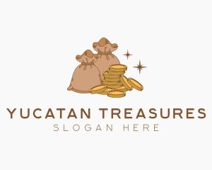 Gold Coin Sack logo design