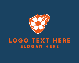 Fast Soccer Ball Badge logo