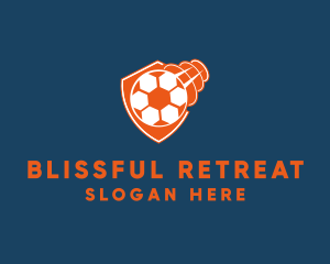 Fast Soccer Ball Badge logo