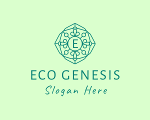 Eco Mosaic Window logo design