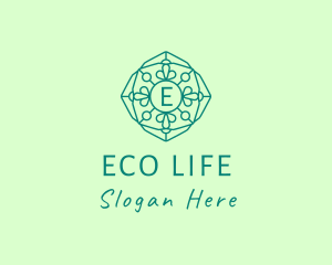 Eco Mosaic Window logo design