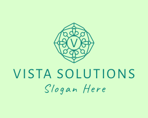 Eco Mosaic Window logo design