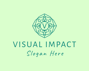 Eco Mosaic Window logo design