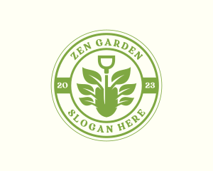 Gardening Shovel Plant logo design