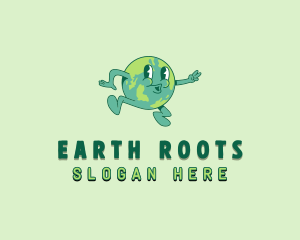 Planet Earth Map logo design