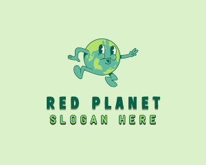 Planet Earth Map logo design