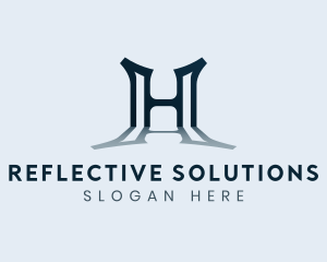 Startup Business Reflection Letter H logo