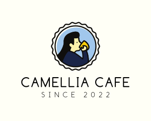 Girl Cup Cafe logo design