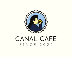 Girl Cup Cafe logo design