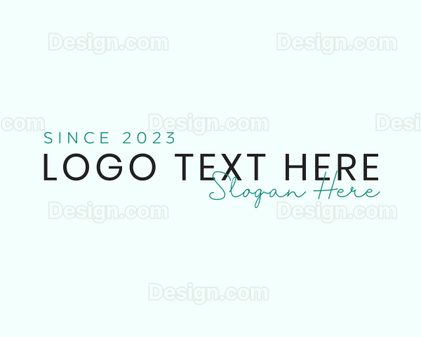 Minimalist Fashion Script Logo