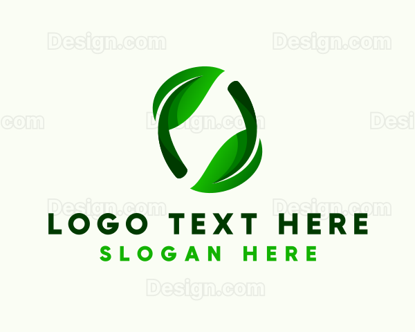 3D Leaf Gardening Logo