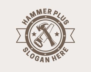 Saw Hammer Carpentry logo