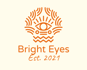 Tribal Eye Pattern  logo design