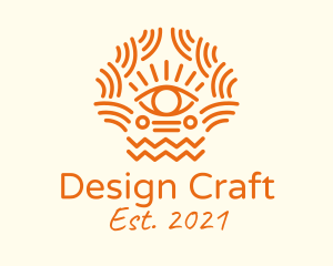 Tribal Eye Pattern  logo design