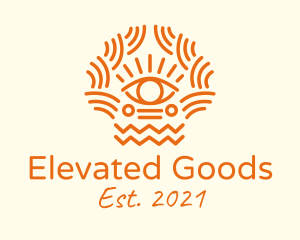 Tribal Eye Pattern  logo design