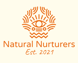 Tribal Eye Pattern  logo design