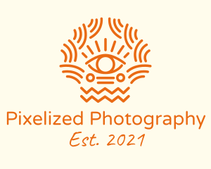 Tribal Eye Pattern  logo design