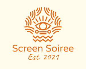 Tribal Eye Pattern  logo design