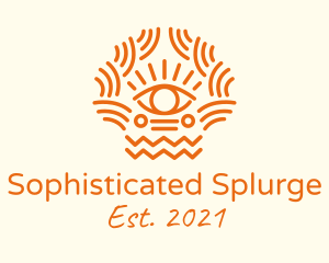 Tribal Eye Pattern  logo design