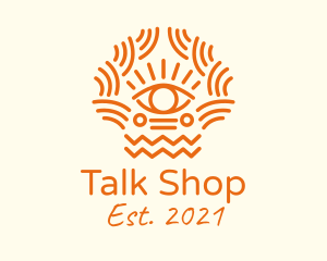 Tribal Eye Pattern  logo design