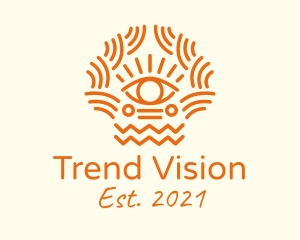 Tribal Eye Pattern  logo design