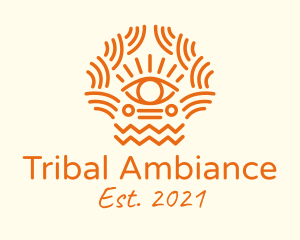 Tribal Eye Pattern  logo design