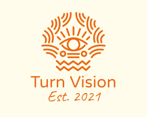 Tribal Eye Pattern  logo design