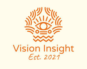 Tribal Eye Pattern  logo design